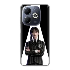 Чехлы Венсдей на Infinix Smart 8 Plus Уэнсдей (AlphaPrint) (W-Wednesday)