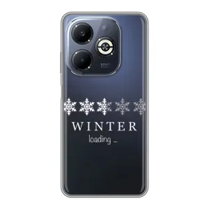 Зимні Чохли для Інфінікс Смарт 8 Плюс - прозорий фон (Winter loading)