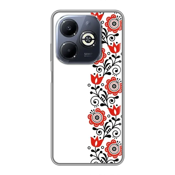 Чохол з принтом «Яскрава вишиванка» для Infinix Smart 8 Plus