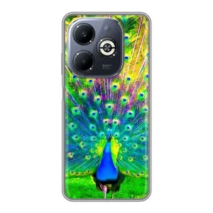 Чохол з пташками на Infinix Smart 8 Plus (VPrint) (Яскравий Павлин)