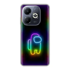 Чохли Амонг Ас для Infinix Smart 8 Plus (AlphaPrint) (Яскравий скін)