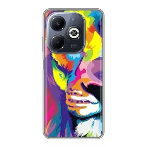 Чохол з картинкою ЛЕВ для Infinix Smart 8 Plus (VPrint) (Яскравий Лев)