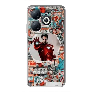 Чехлы с героями Марвел Infinix Smart 8 (VPrint) (Айронмен)
