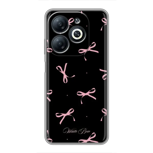Чохол з принтом «Банти на чорному» для Infinix Smart 8