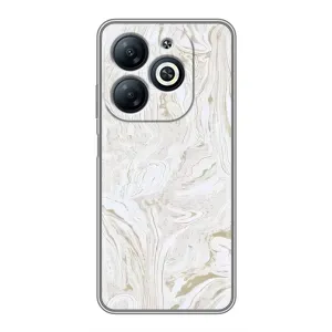 Мраморный чехол на Infinix Smart 8 (VPrint) (Белый мрамор)
