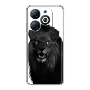 Чохли з картинкою животних Infinix Smart 8 (Чорний ЛЕВ)