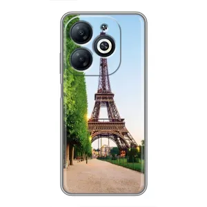 Чехол Эйфелева Башня для Infinix Smart 8 - (AlphaPrint) (Дорога в Париж)