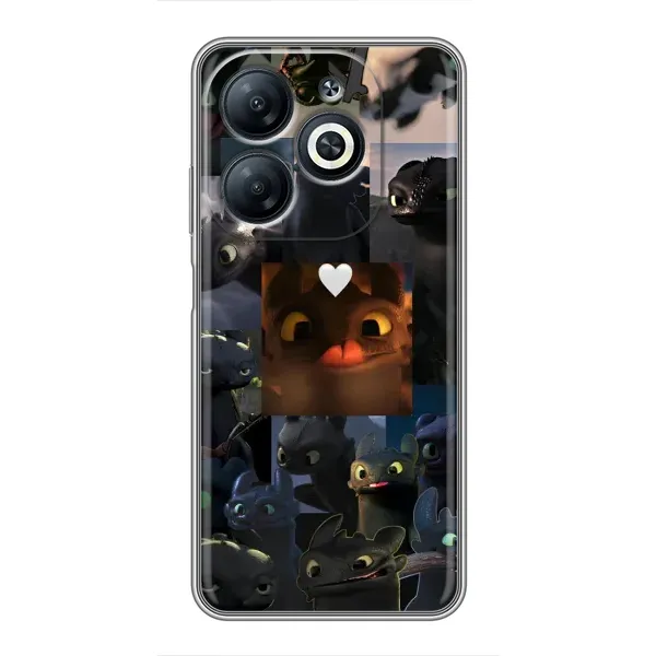 Чохол з принтом «Дракон колаж» для Infinix Smart 8 Чохол з принтом «Дракон колаж» для Infinix Smart 8