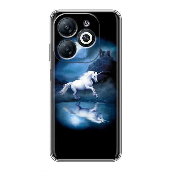 Чехол с принтом «Единорог» для Infinix Smart 8