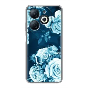Чехлы (ART) Цветы на Infinix Smart 8 (VPrint) (Блактині бутони)
