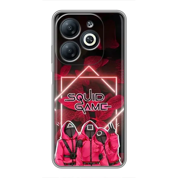 Чехол с принтом «Охранники Игра кальмара» для Infinix Smart 8 Чехол с принтом «Охранники Игра кальмара» для Infinix Smart 8