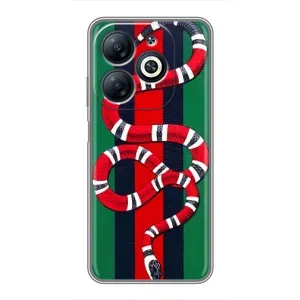 Чохли GUCCI для Інфінікс Смарт 8 (AlphaPrint) (Gucci змія)