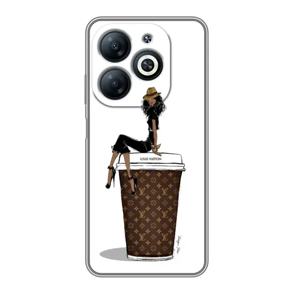 Чехол с принтом «кофе LOUIS VUITTON» для Infinix Smart 8
