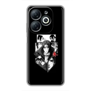 Чехлы на тему: Итачи Учиха для Infinix Smart 8 (AlphaPrint) (коллаж Итачи)