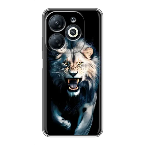 Чехол с принтом «Лев в темноте» для Infinix Smart 8