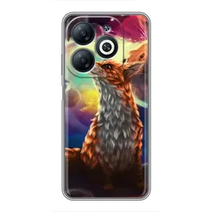 Чехлы с картинкой Лисички для Infinix Smart 8 (VPrint) (Лисица в космосе)