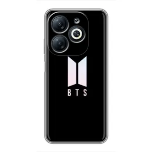 Чехлы BTS для Infinix Smart 8 (AlphaPrint) (Лого BTS)