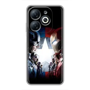 Чехлы с героями Марвел Infinix Smart 8 (VPrint) (Марвел стайл)