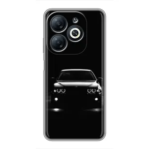 Чехол для Инфиникс Смарт 8 - с принтом БМВ (AlphaPrint) (Машина BMW)