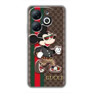 Чохли GUCCI для Інфінікс Смарт 8 (AlphaPrint) (Маус Гуччі)