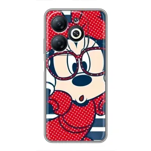 Эксклюзивный чехол для Infinix Smart 8 (AlphaPrint - Мультяшные) (Маус в очках)