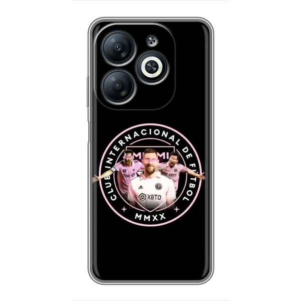 Чехол с принтом «Месси в лого» для Infinix Smart 8