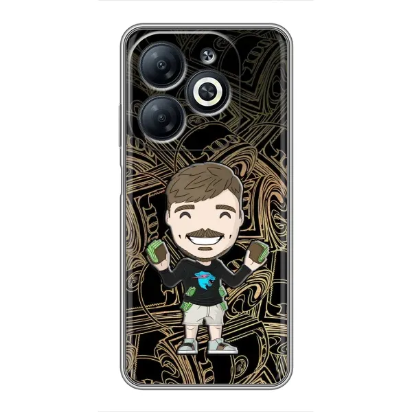 Чехол с принтом «Mister Beast» для Infinix Smart 8