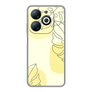Силконовий чохол з принтом в квітах на Infinix Smart 8