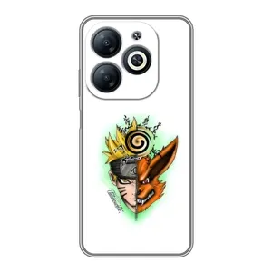 Naruto Anime Чехлы для Инфиникс Смарт 8 (AlphaPrint) (Наруто Курама)