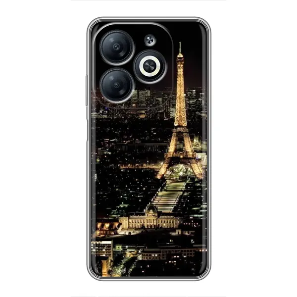 Чохол з принтом «Нічний Париж» для Infinix Smart 8