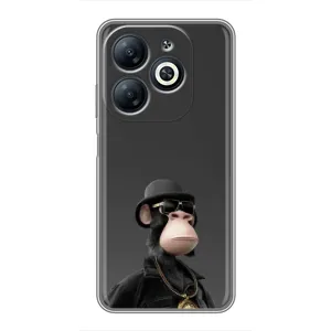 Чехлы с Обезьянами NFT для Infinix Smart 8 (AlphaPrint) (Обезьяна NFT)