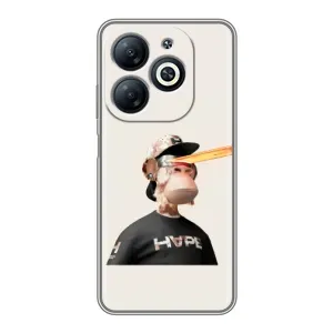 Чехлы с Обезьянами NFT для Infinix Smart 8 (AlphaPrint) (обезьяна NFT в очках)