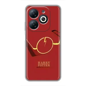 Чехлы с Гарри Поттером для Infinix Smart 8 (AlphaPrint) (очки Гарри)