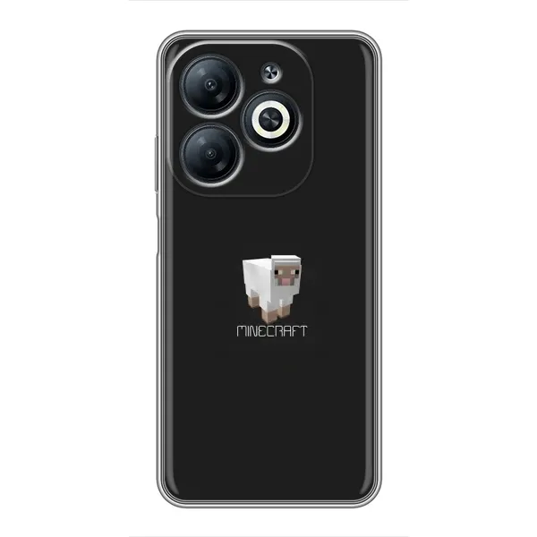 Чохол з принтом «Овечка Майнкрафт» для Infinix Smart 8 Чохол з принтом «Овечка Майнкрафт» для Infinix Smart 8