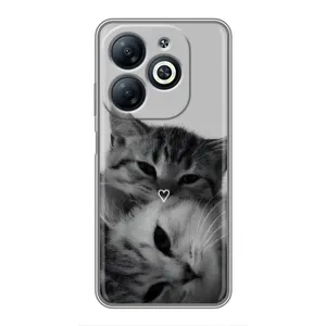 Чехол с рисунком кот на Infinix Smart 8 (Пара котов)