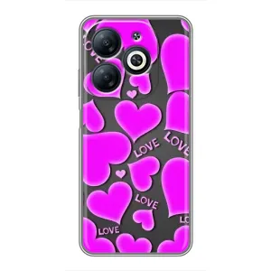 Чехлы для любимой на Інфінікс Смарт 8 (VPrint) (Pink hearts)