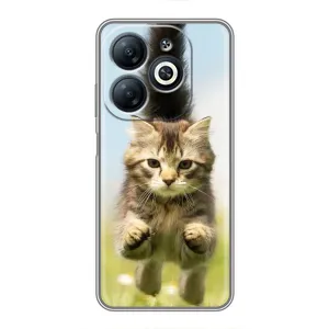 Чехлы с Котиками для Infinix Smart 8 (VPrint) (Прыжок кота)