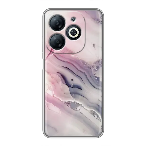 Чехол с принтом «Пурпурный Мрамор» для Infinix Smart 8