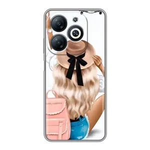 Чехол с печатью для Infinix Smart 8 - (Мода) (AlphaPrint) (Путешествие)