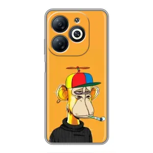 Чехлы с Обезьянами NFT для Infinix Smart 8 (AlphaPrint) (Скучающая Обезьяна NFT)