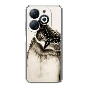 Чехол с птицами на Infinix Smart 8 (VPrint) (Сова)
