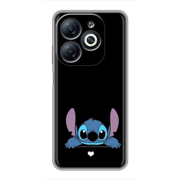 Чехол с принтом «Стич на черном» для Infinix Smart 8