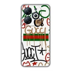 Брендновые Чехлы для Infinix Smart 8 - (PREMIUMPrint) (Стиль GUUCI)