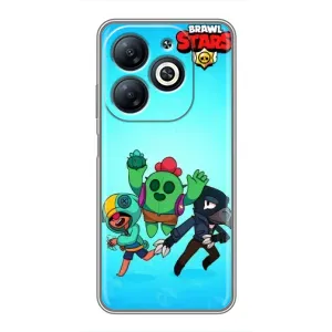 Чехлы Brawl Stars для Infinix Smart 8 (AlphaPrint) (Трио героев)