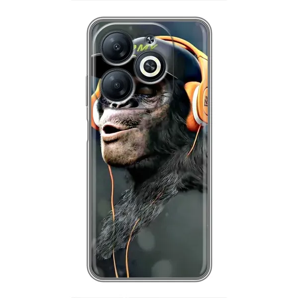 Чехол с принтом «В наушниках» для Infinix Smart 8