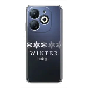 Зимні Чохли для Інфінікс Смарт 8 - прозорий фон (Winter loading)