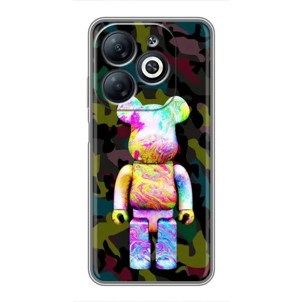 Чохол з принтом «Яскравий Bearbrick» для Infinix Smart 8