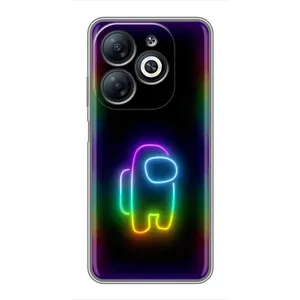 Чохли Амонг Ас для Infinix Smart 8 (AlphaPrint) (Яскравий скін)