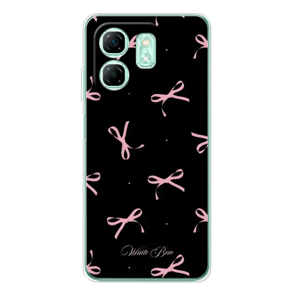 Чехол с принтом «Банты на черном» для Infinix Smart 9