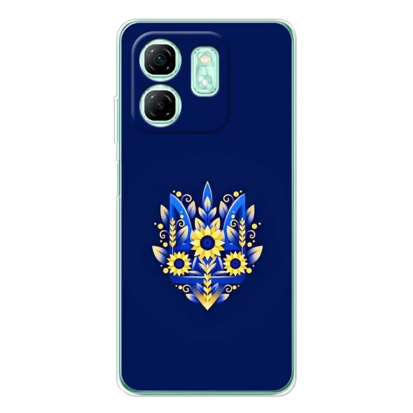 Чехол с принтом «Цветочный Герб» для Infinix Smart 9